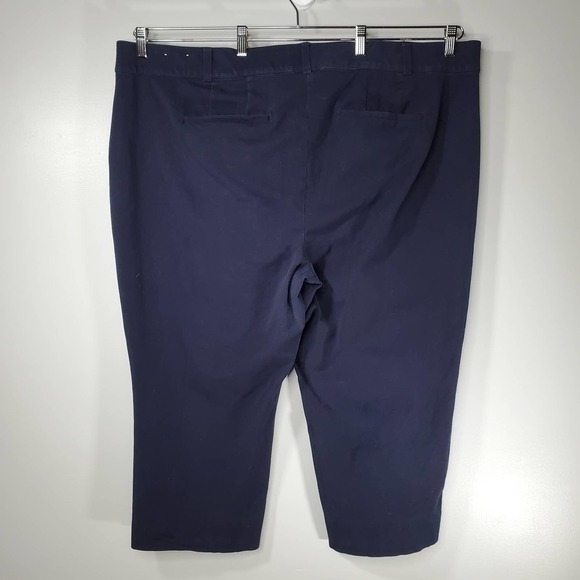 Lane Bryant The Allie Cropped Slacks Navy Size 28 - Picture 5 of 11
